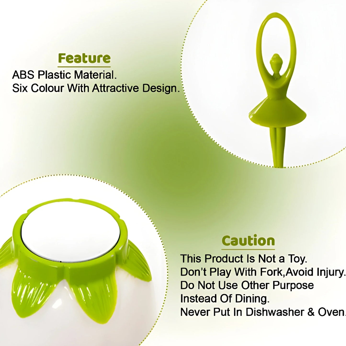 Dancing Doll Fruit Forks - Home & Kitchen