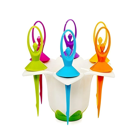 Dancing Doll Fruit Forks - Home & Kitchen