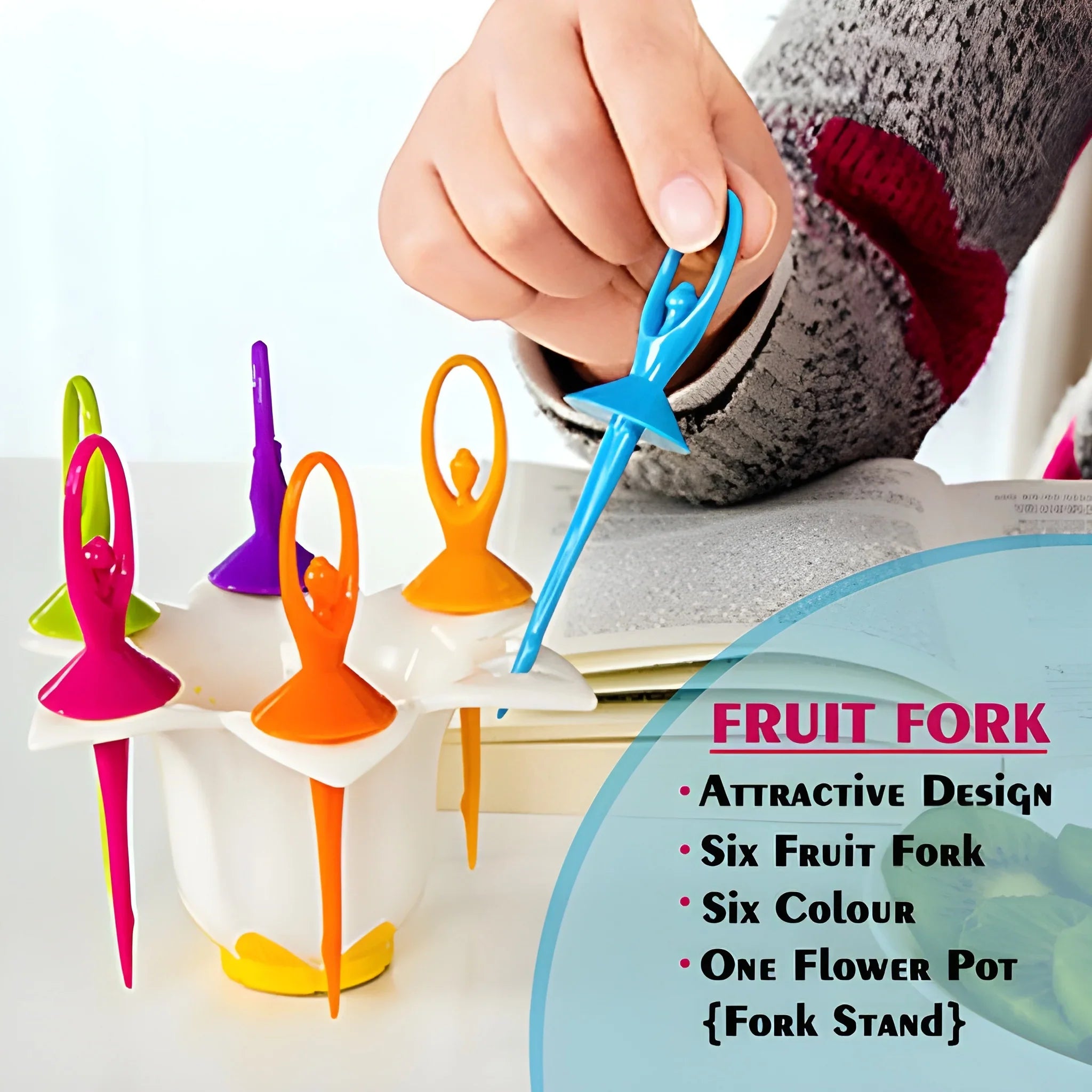 Dancing Doll Fruit Forks - Home & Kitchen