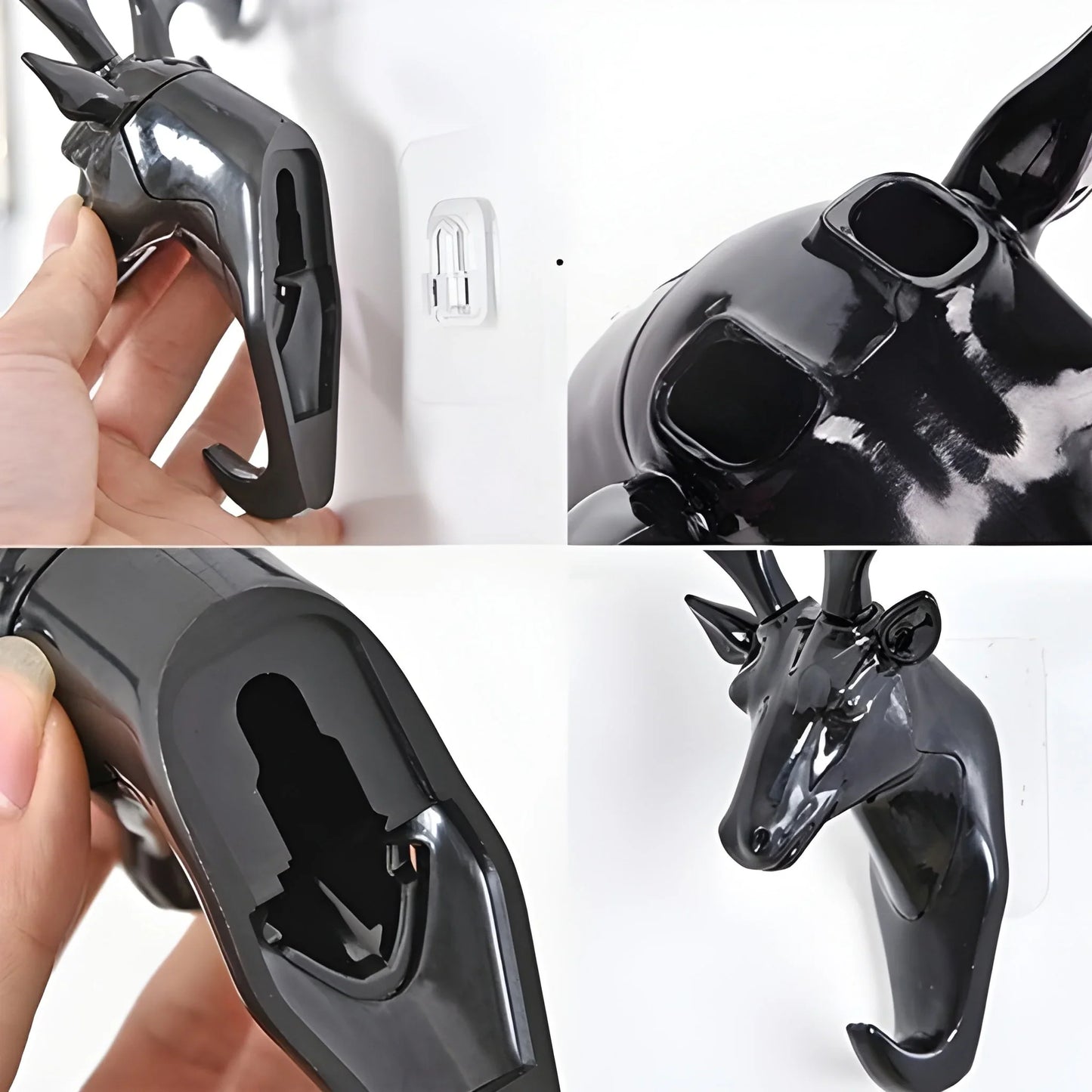 Best deer head self adhesive wall door hook hanger - home & garden | 2025 | fast shipping