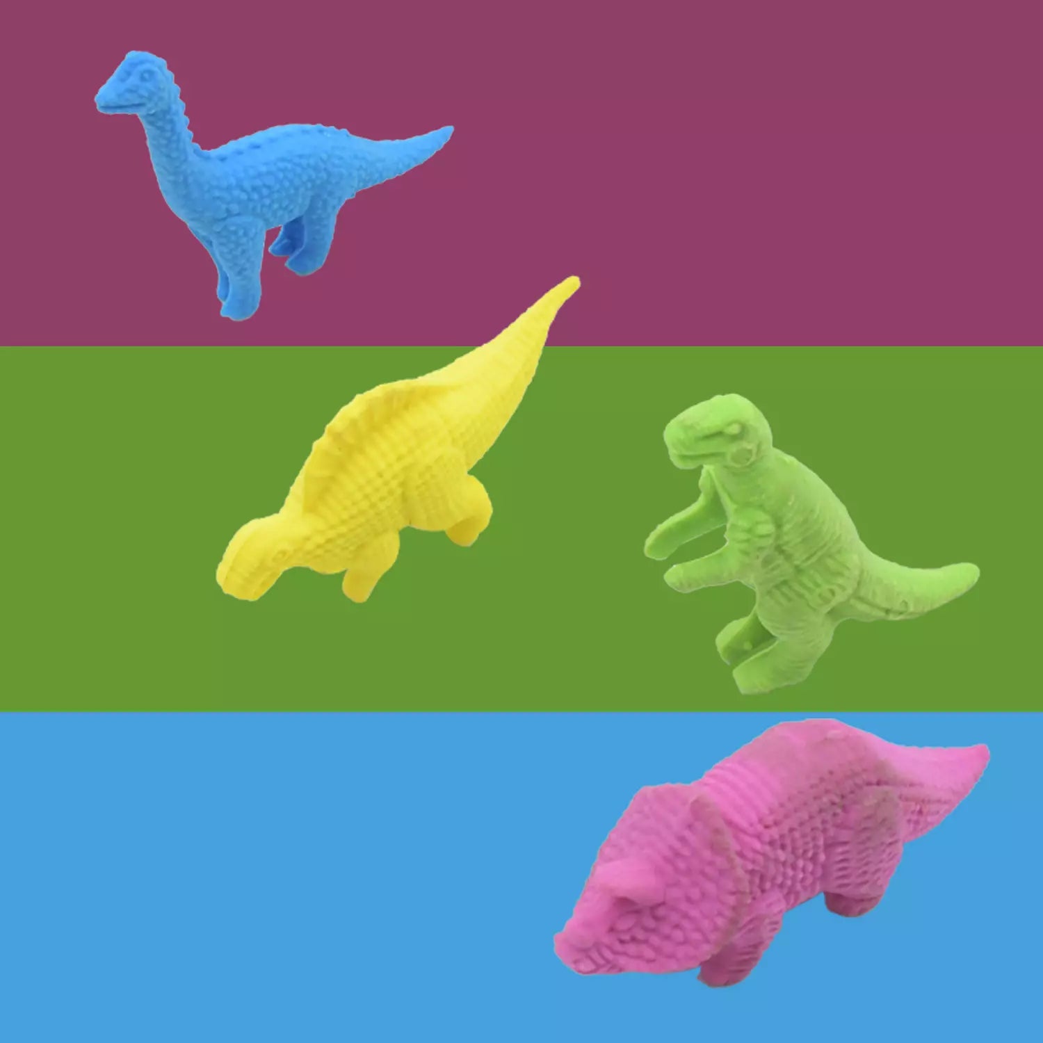 Dinosaur Puzzle Erasers - Office Products