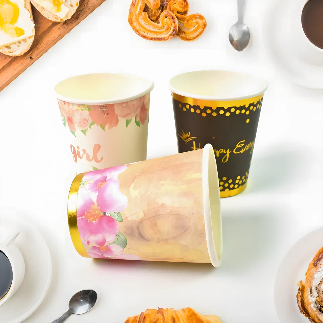 Disposable Paper Cups Tea Coffee - Home & Kitchen