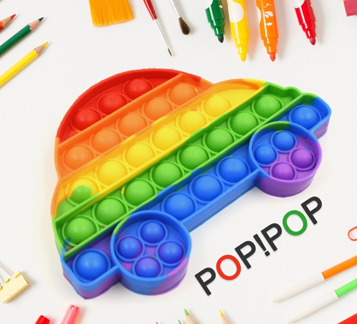 Butterfly & Car Shape Pop Fidget Toy - Toys