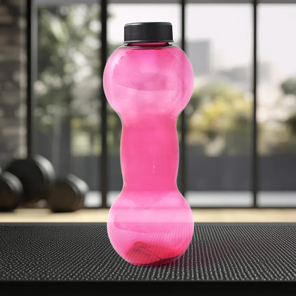 Dumbbell Shape Water Bottle – 750ML - Home & Kitchen