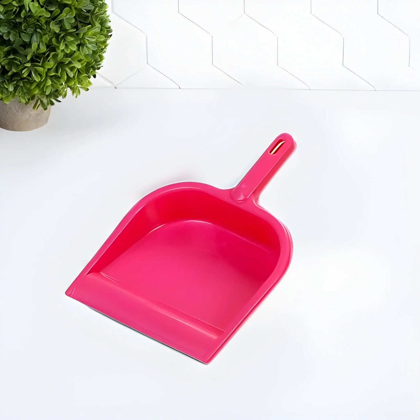 Durable Multi Surface Plastic Dustpan With Handle - Industrial & Scientific