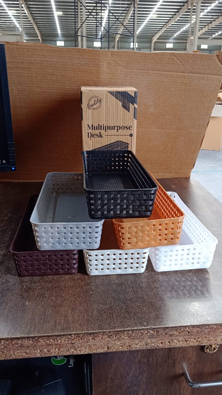 Plastic Multipurpose Desk Organizer (6 Pcs Set)
