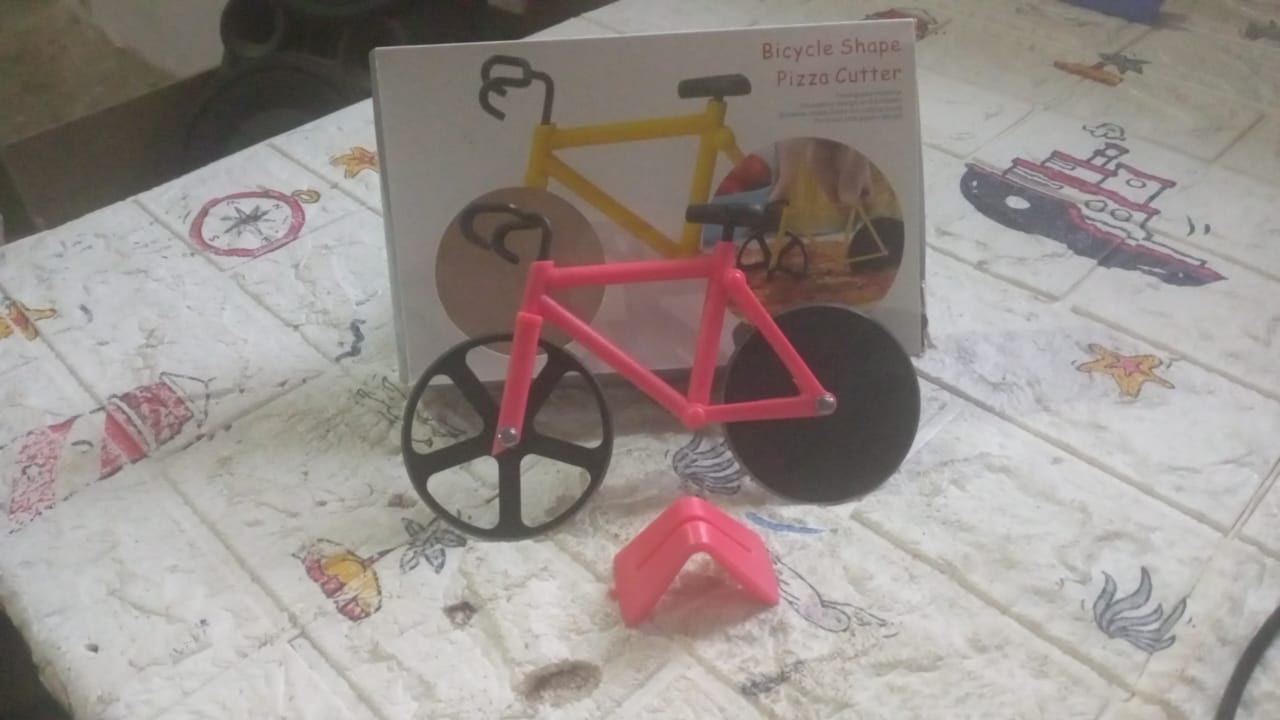 Stainless Steel Bicycle Shape Pizza Cutter