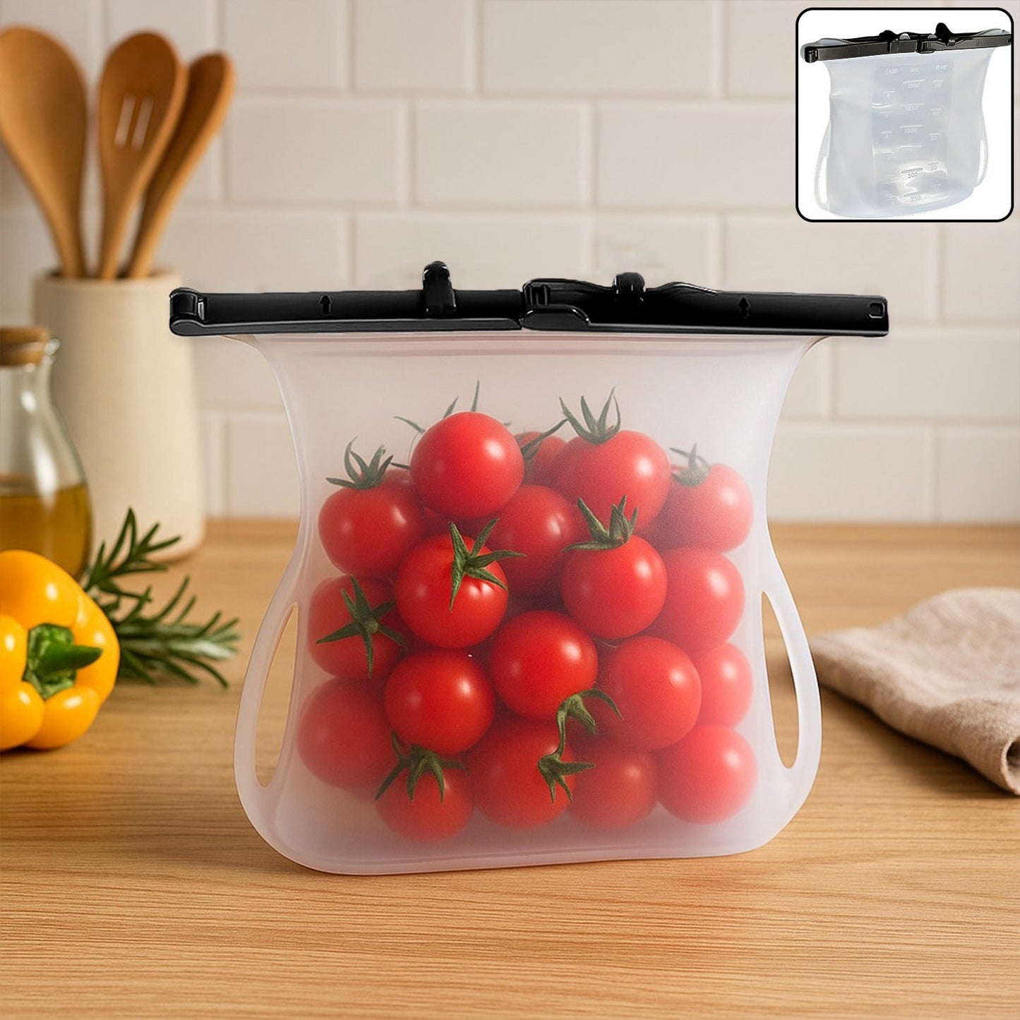 Reusable Silicone Food Storage Bag