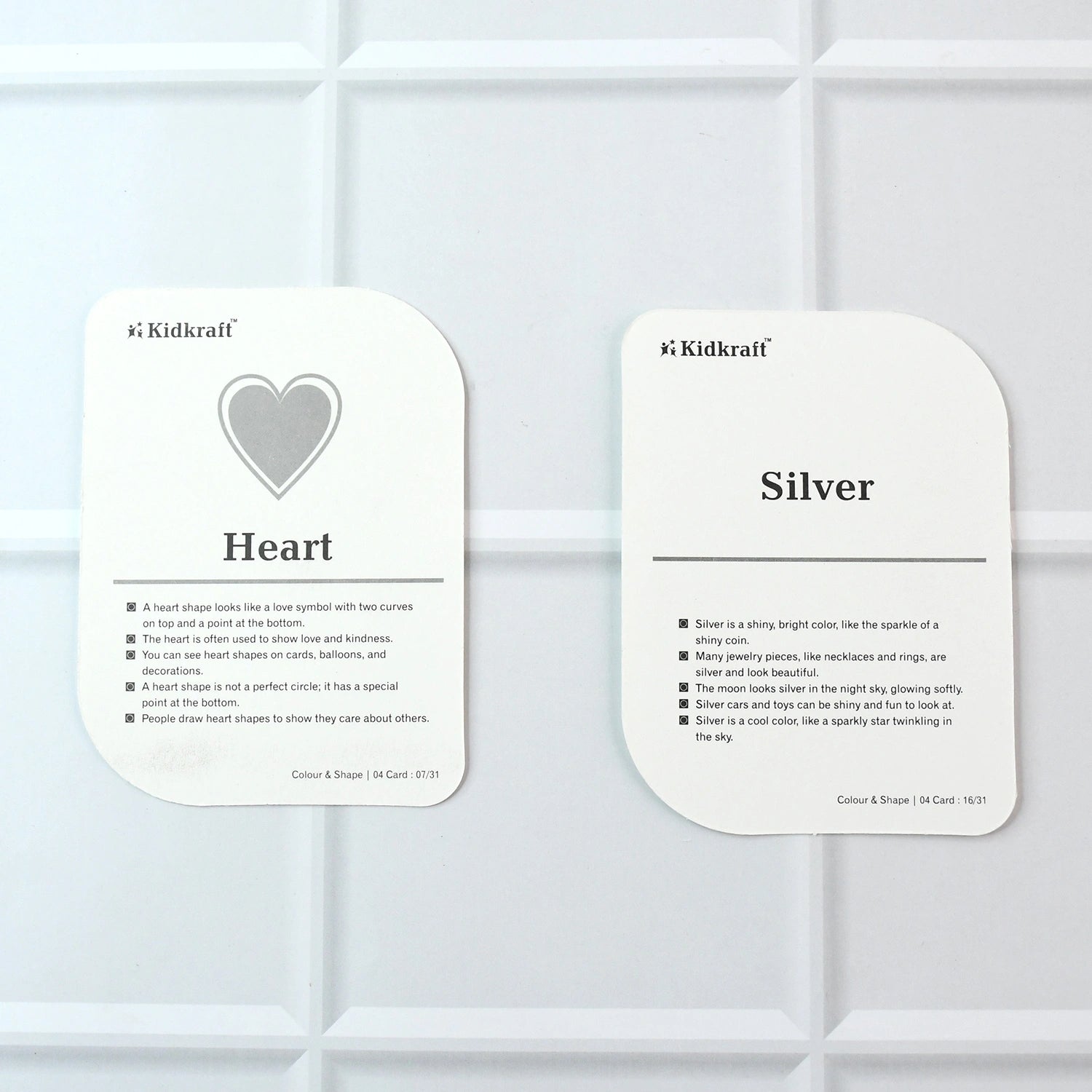 Kidkraft color & shape flashcards