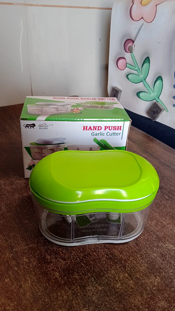 Manual Hand Push Garlic Cutter