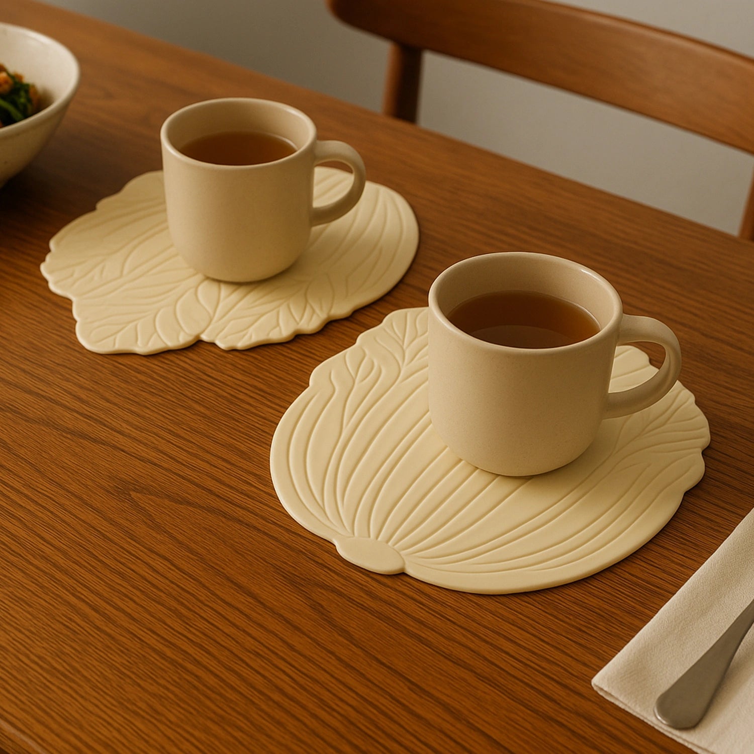 Leaf silicone coaster set – 2 pc
