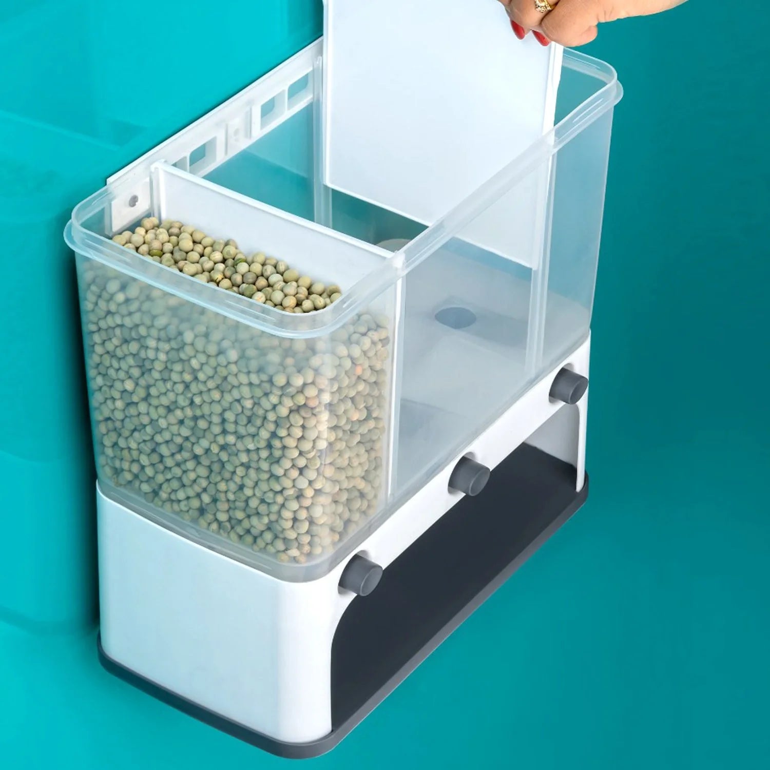 Best easy flow cereal dispenser – 3 in 1 wall mount - food storage containers | 2025 | fast shipping