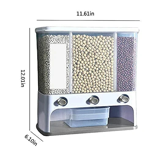 Best easy flow cereal dispenser – 3 in 1 wall mount - food storage containers | 2025 | fast shipping