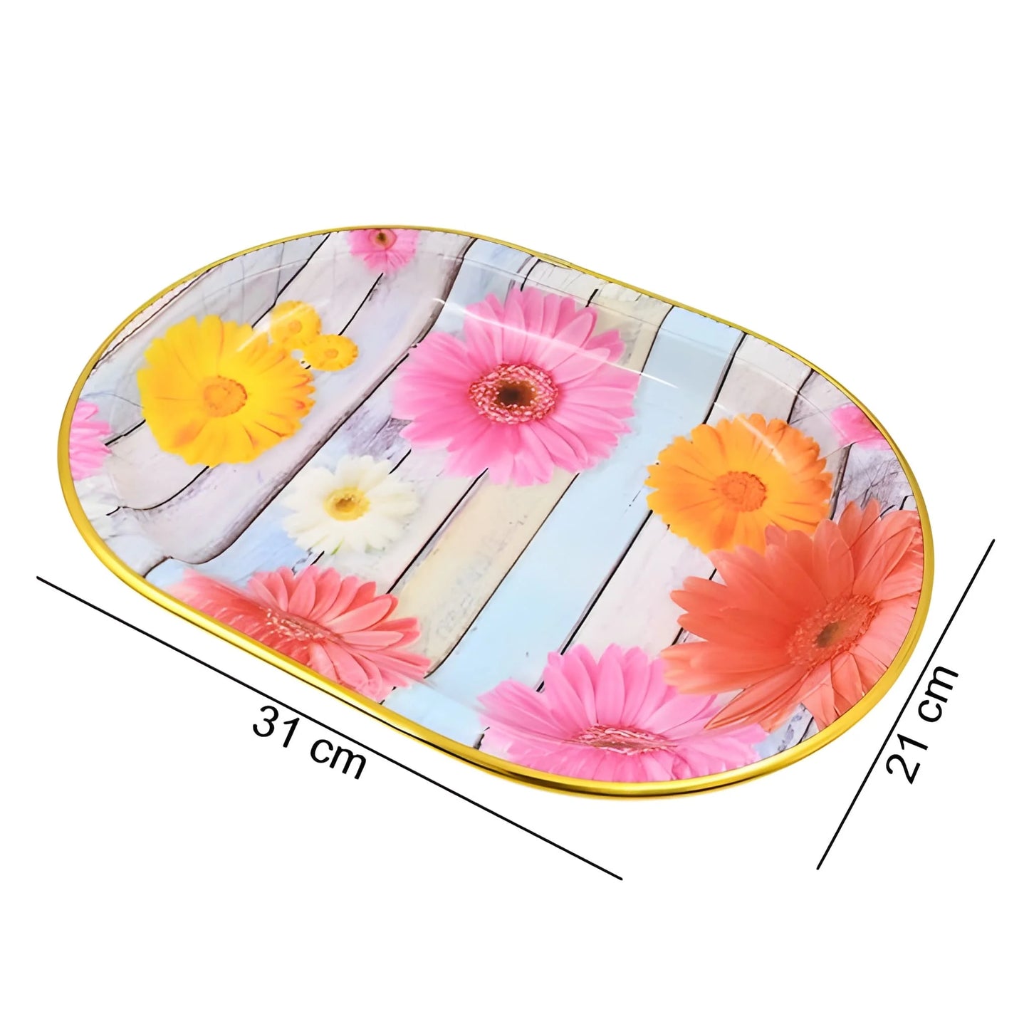 Best plastic flower printed design serving tray - home & garden | 2025 | fast shipping