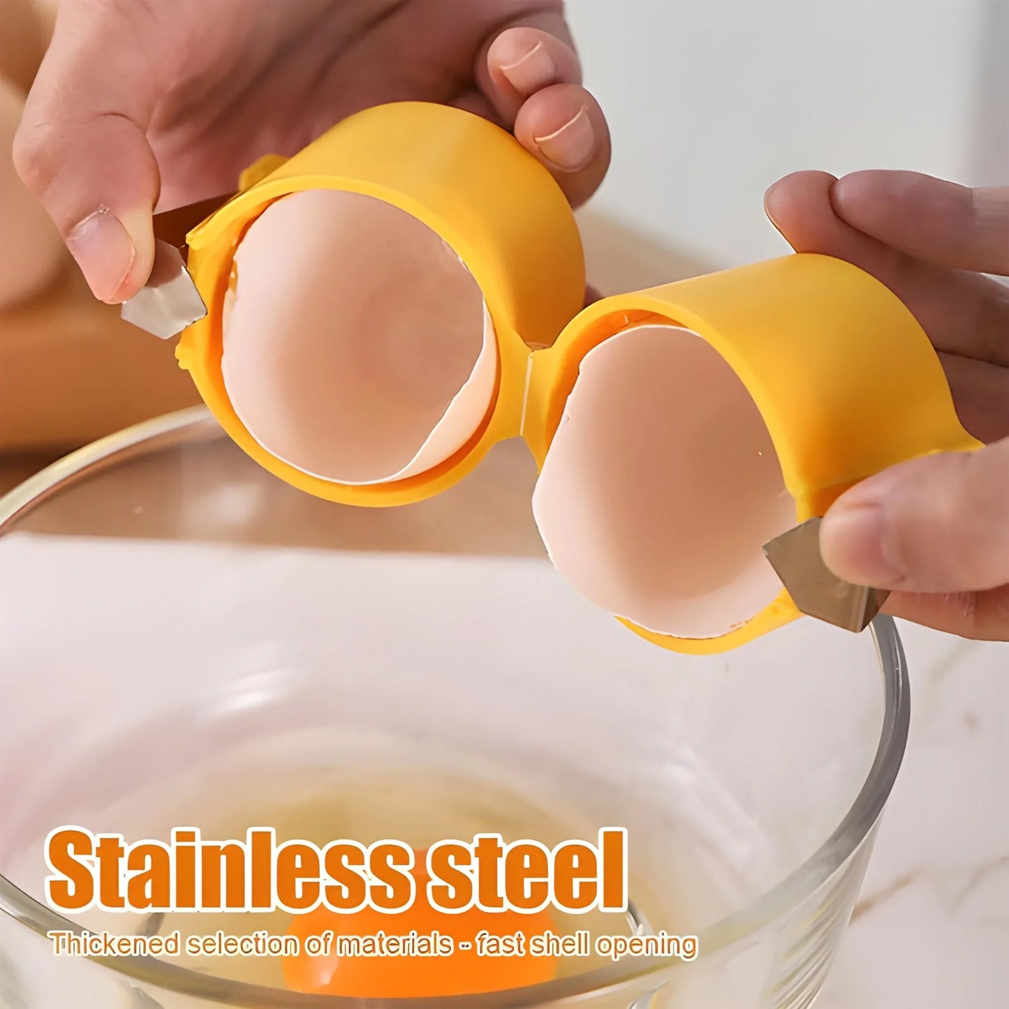 Egg Shell Opener & Cracker Tool For Raw Eggs Handheld - Home Kitchen
