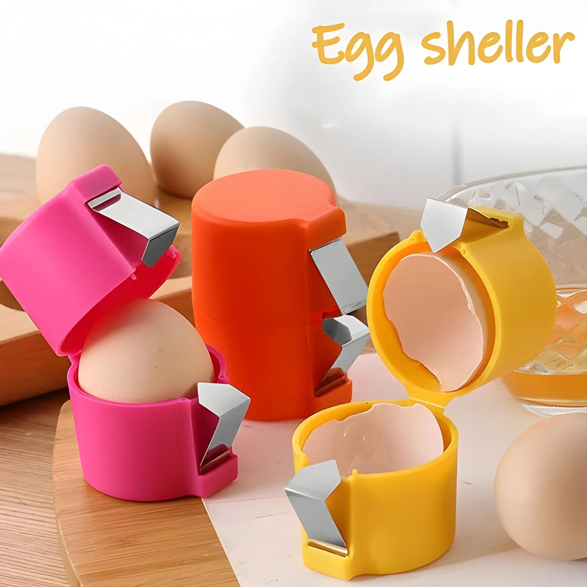 Egg Shell Opener & Cracker Tool For Raw Eggs Handheld - Home Kitchen