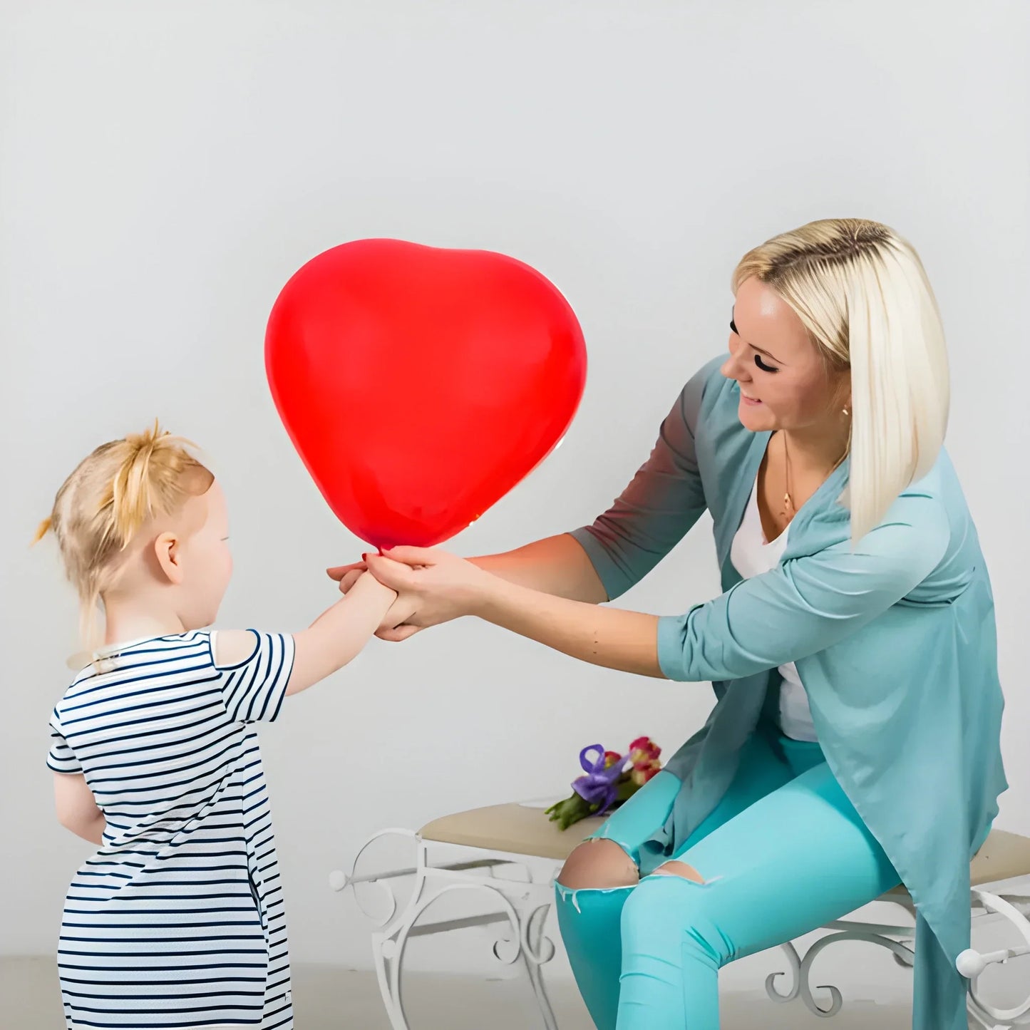 Elegant Heart-Shaped Balloons - Toys & Games