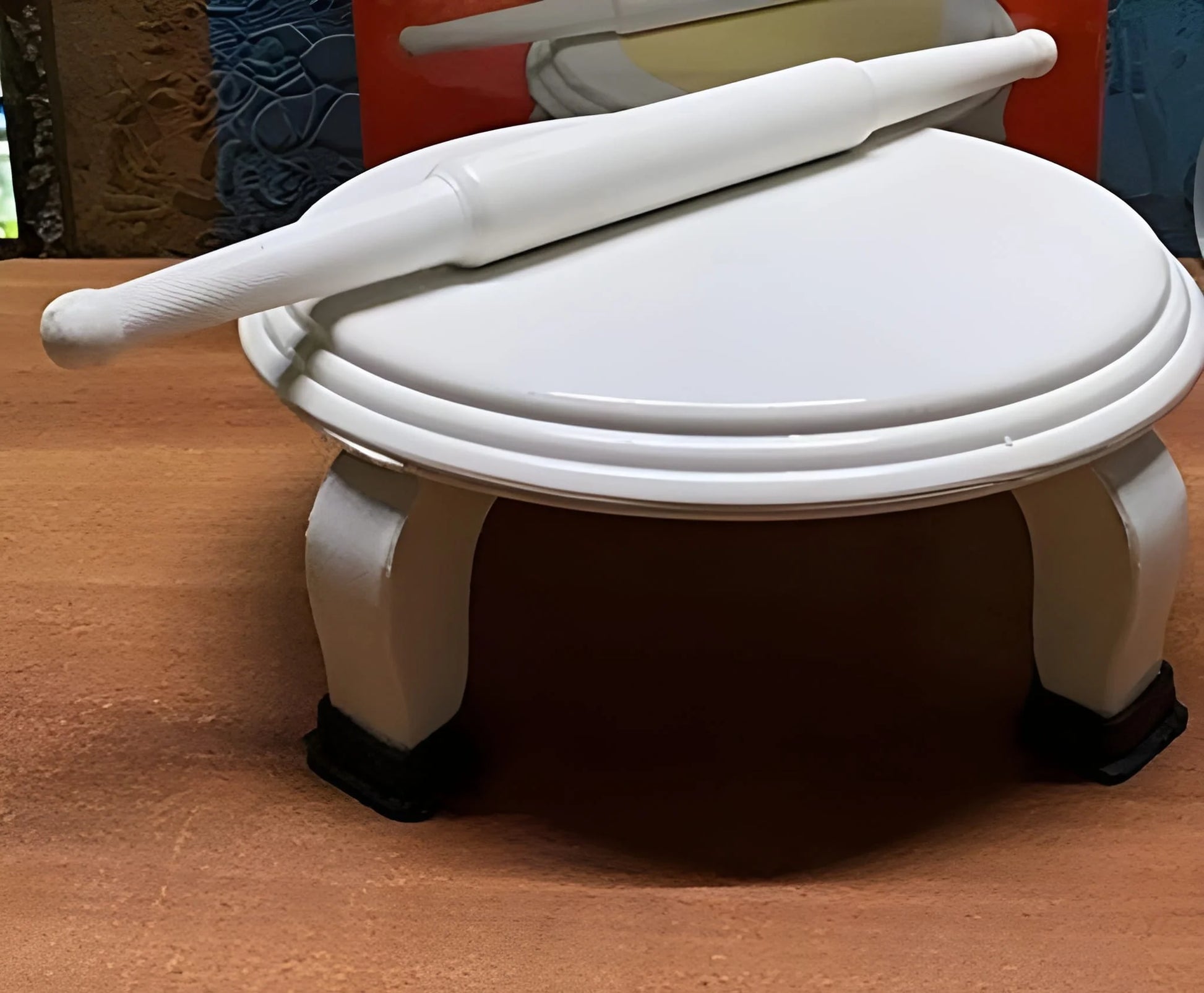 White Plastic Rolling Belan For Chapati Making - Home & Kitchen