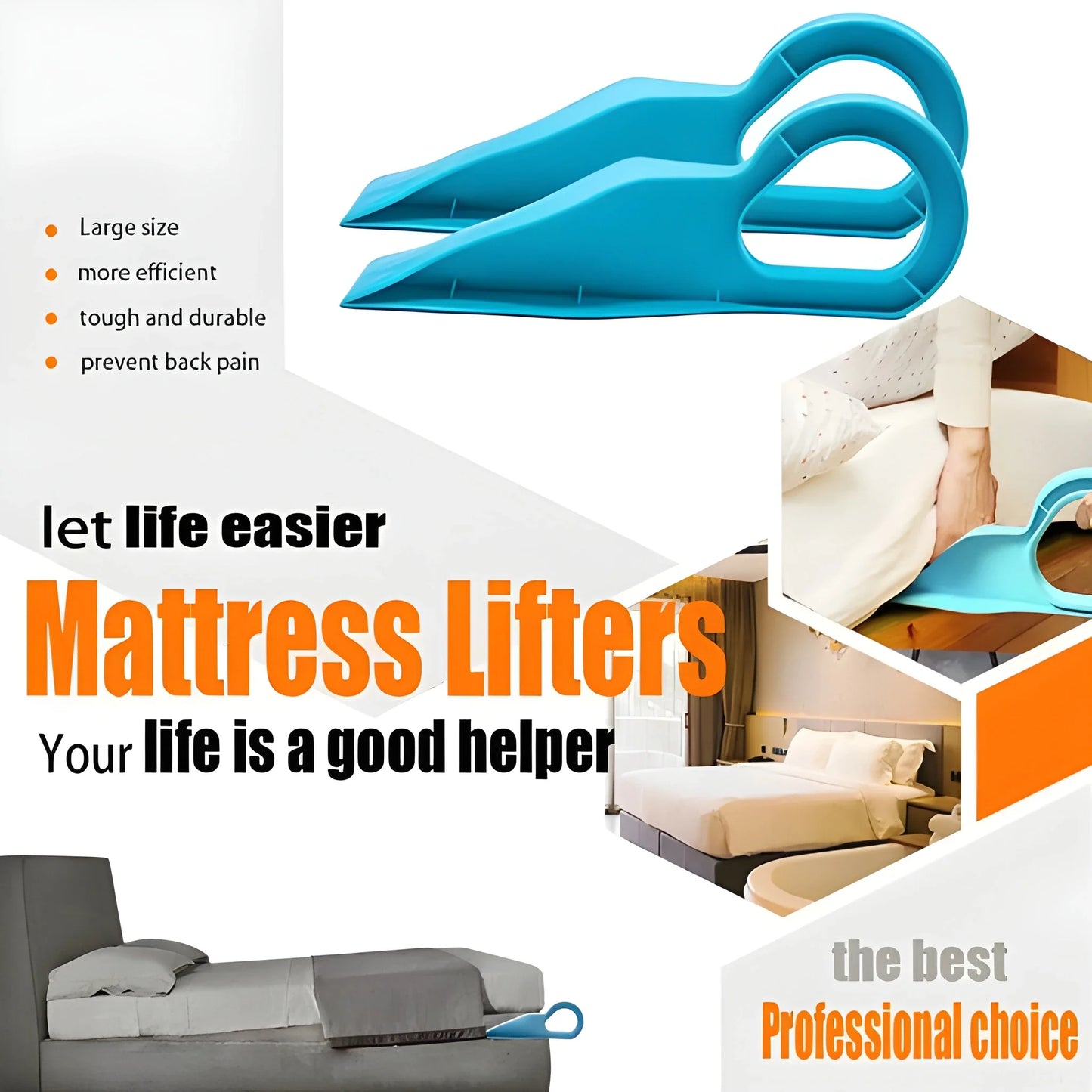 Ergonomic Mattress Lifter Tool - Home Improvement