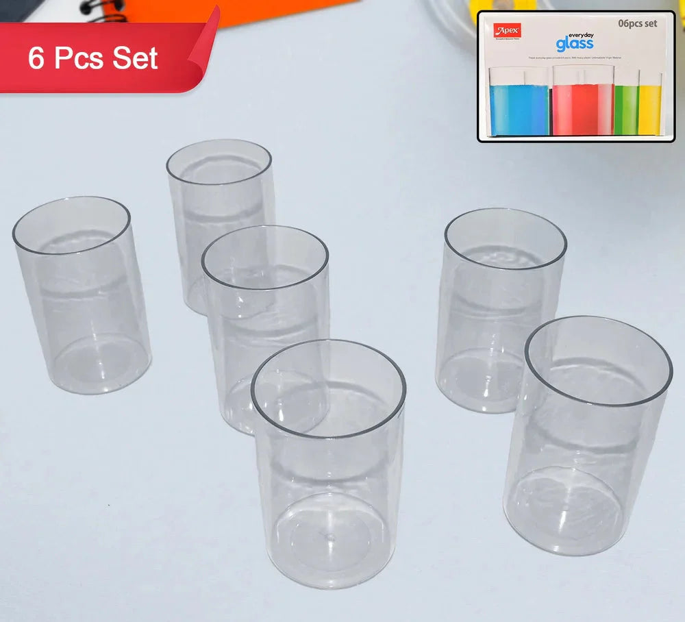 Best everyday 6-piece plastic glass set - tumblers | 2025 | fast shipping