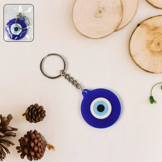 Evil Eye Rubber Silicone Keychain (1 Pc Blue Color) - Other Products