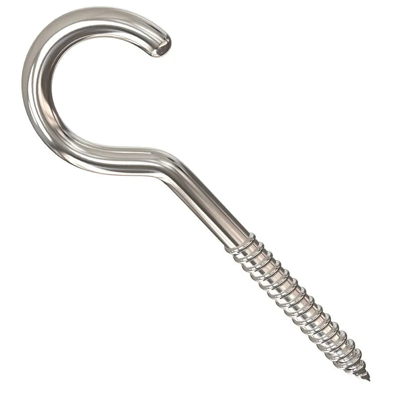 Eye Hooks Screw Stainless Steel (7 Pc Set) - Home Improvement