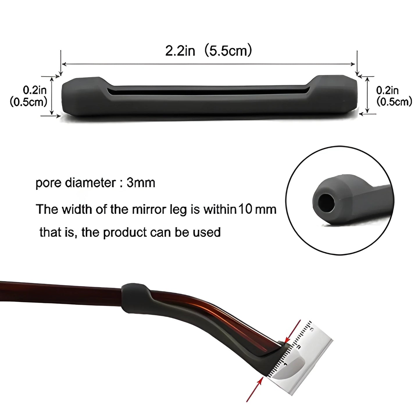 Eyeglass Anti-Slip Ear Hooks - Health & Personal Care