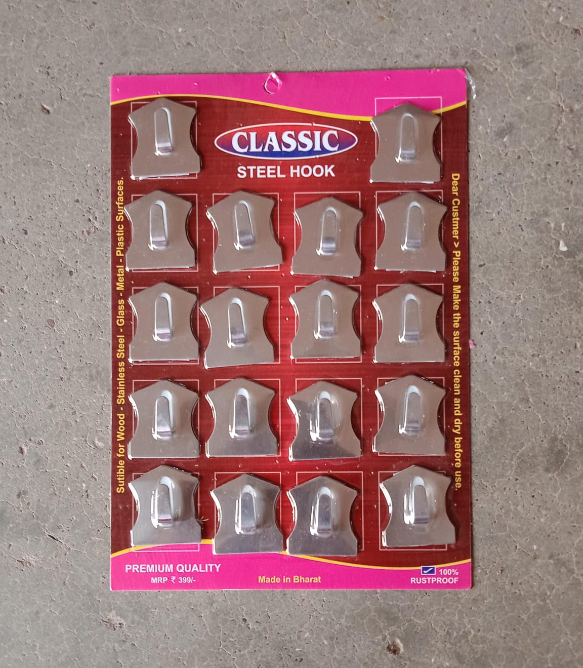 Wall Hanging Hook 18 Pc