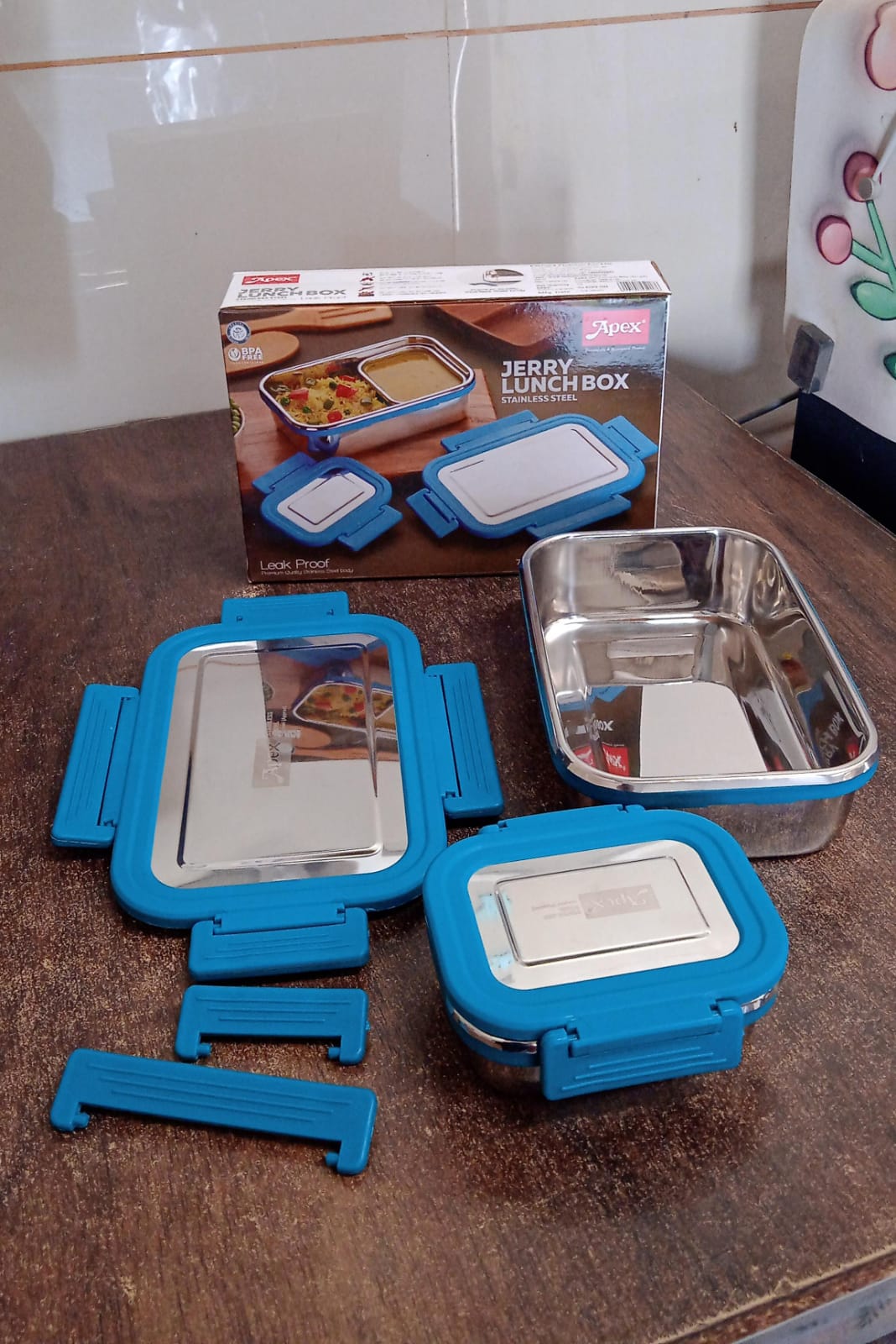Jerry 2 Pc Stainless Steel Lunch Box