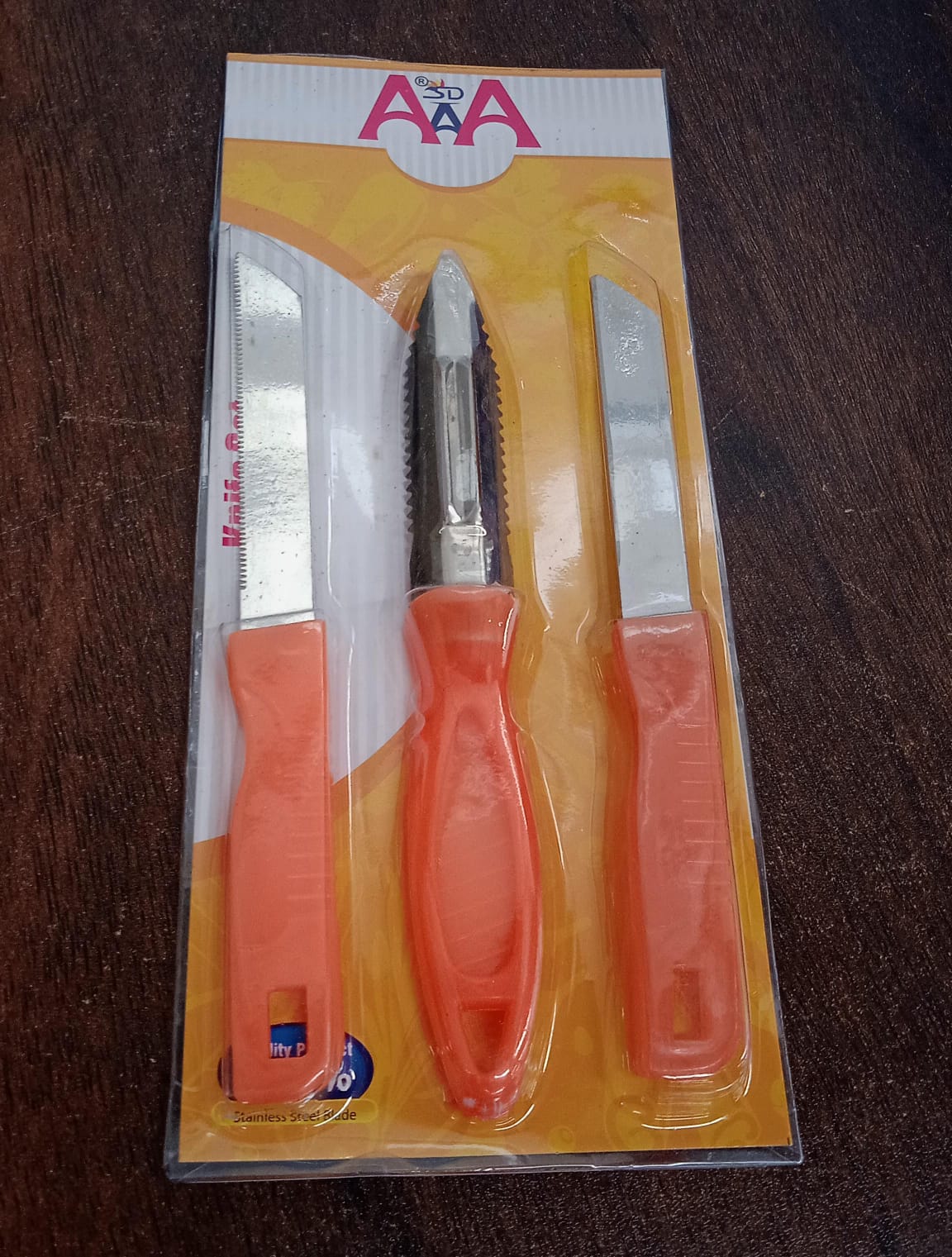 3-in-1 Stainless Steel Kitchen Knife Set