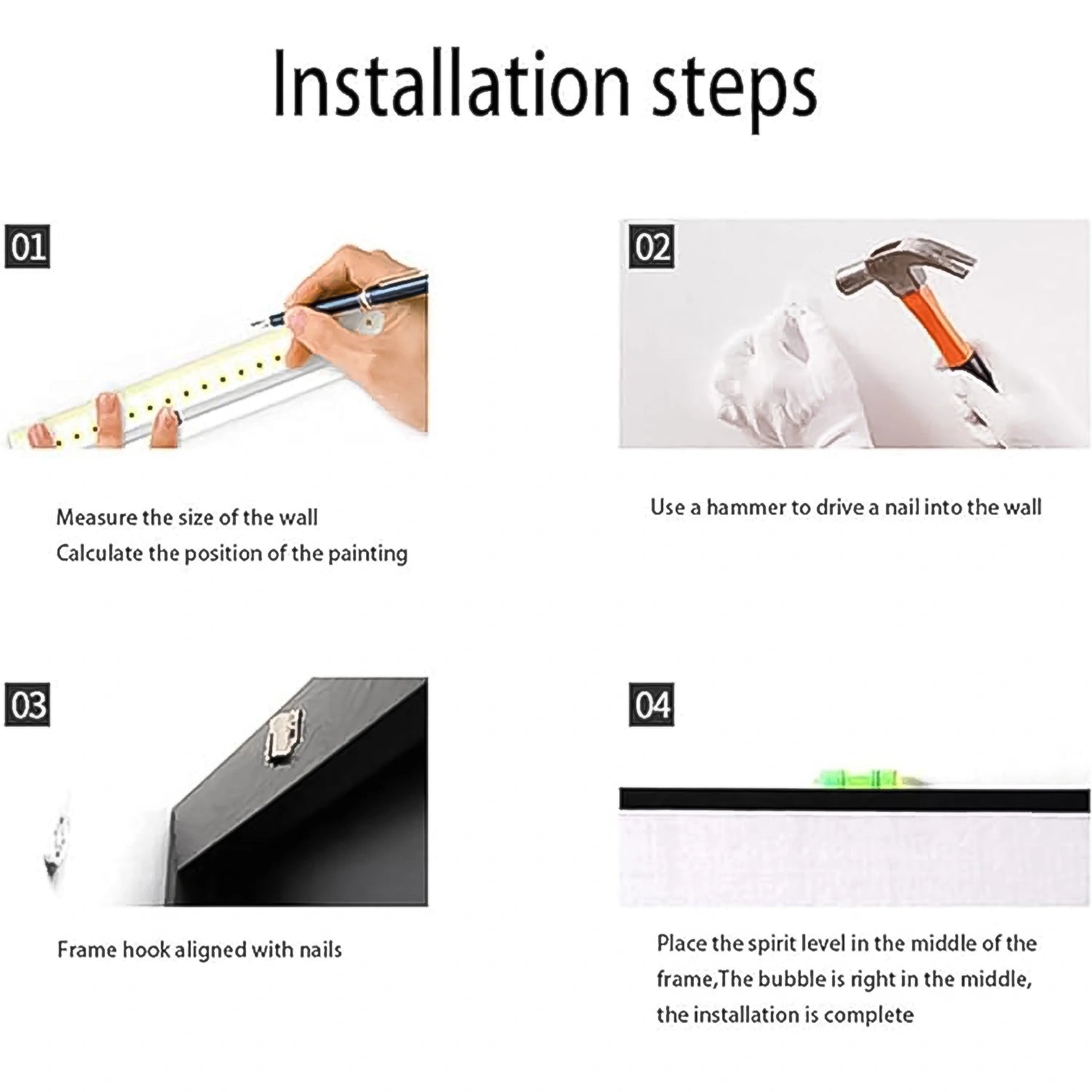 Diy wall mounting kit – 7-in-1