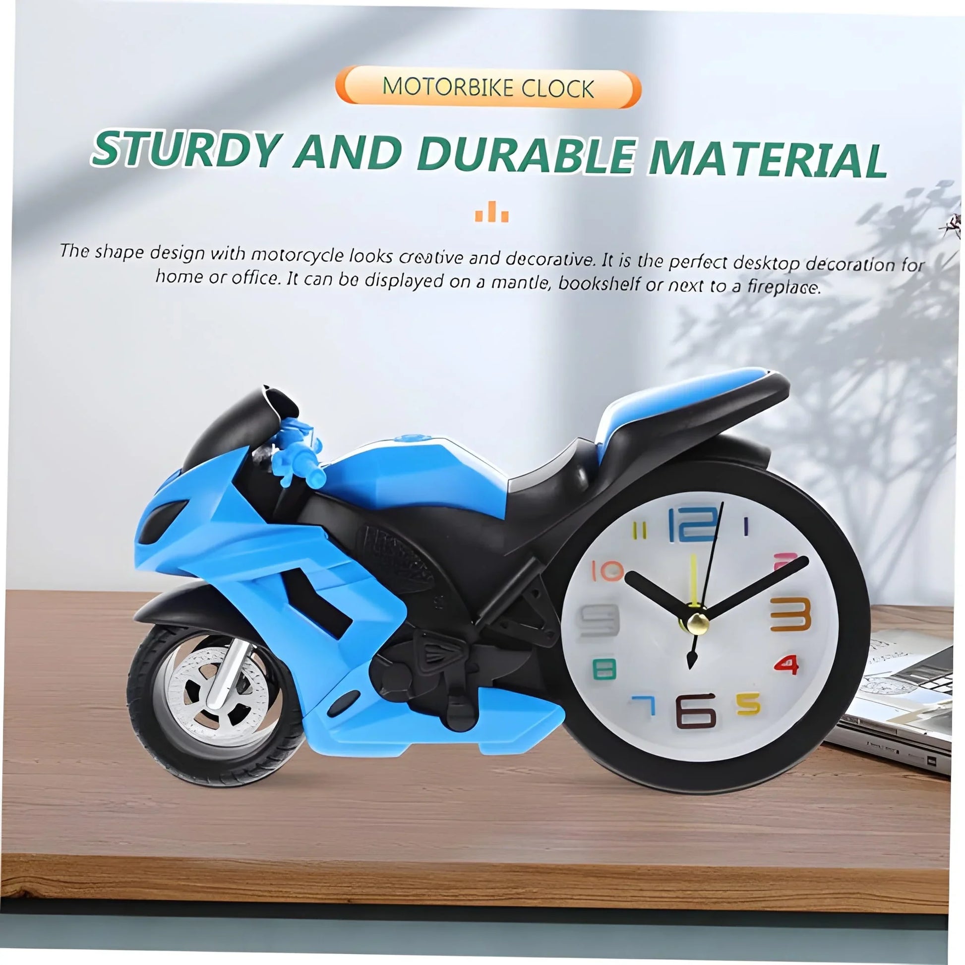 Best fashioned alarm clock novelty retro motorcycle - home & garden | 2025 | fast shipping