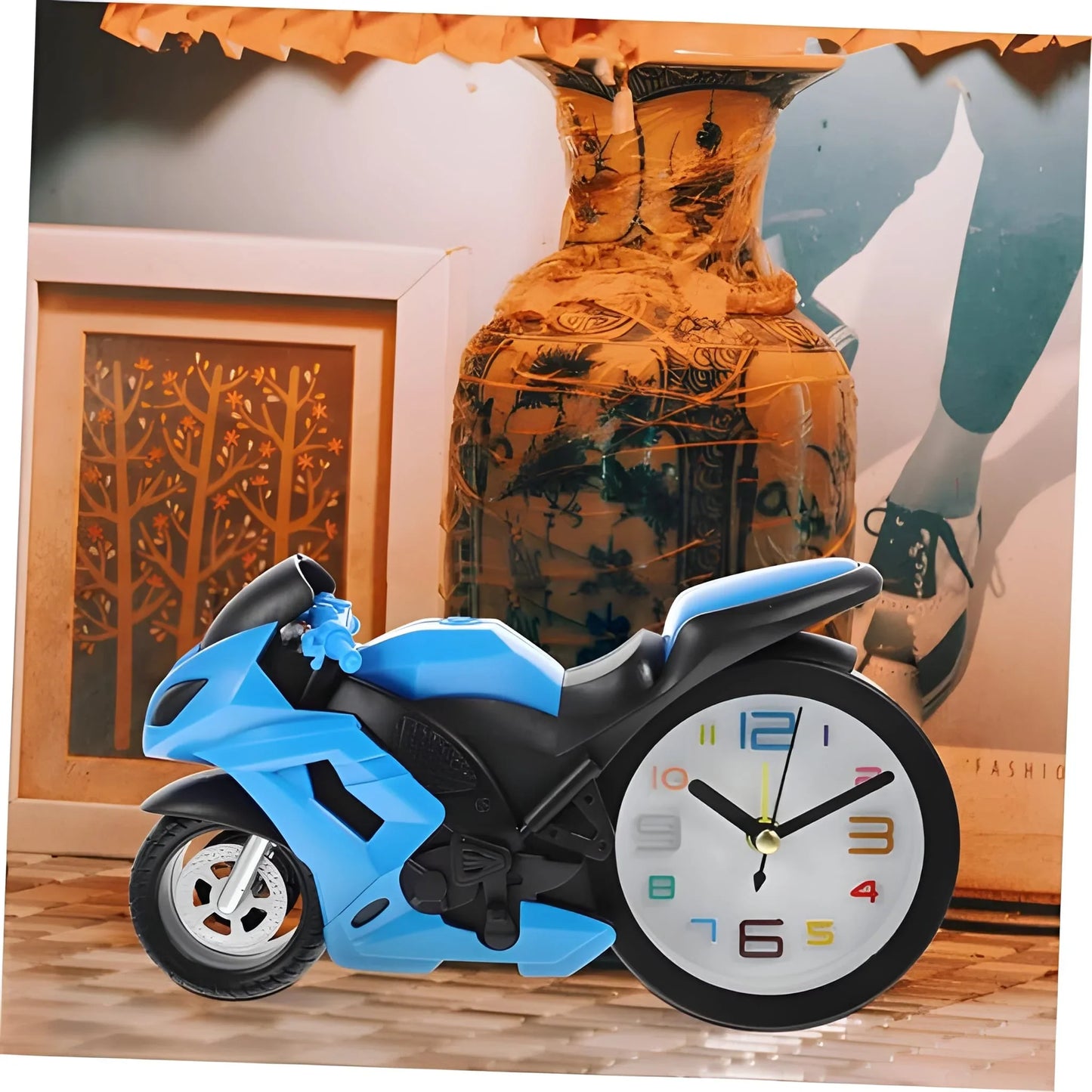 Best fashioned alarm clock novelty retro motorcycle - home & garden | 2025 | fast shipping
