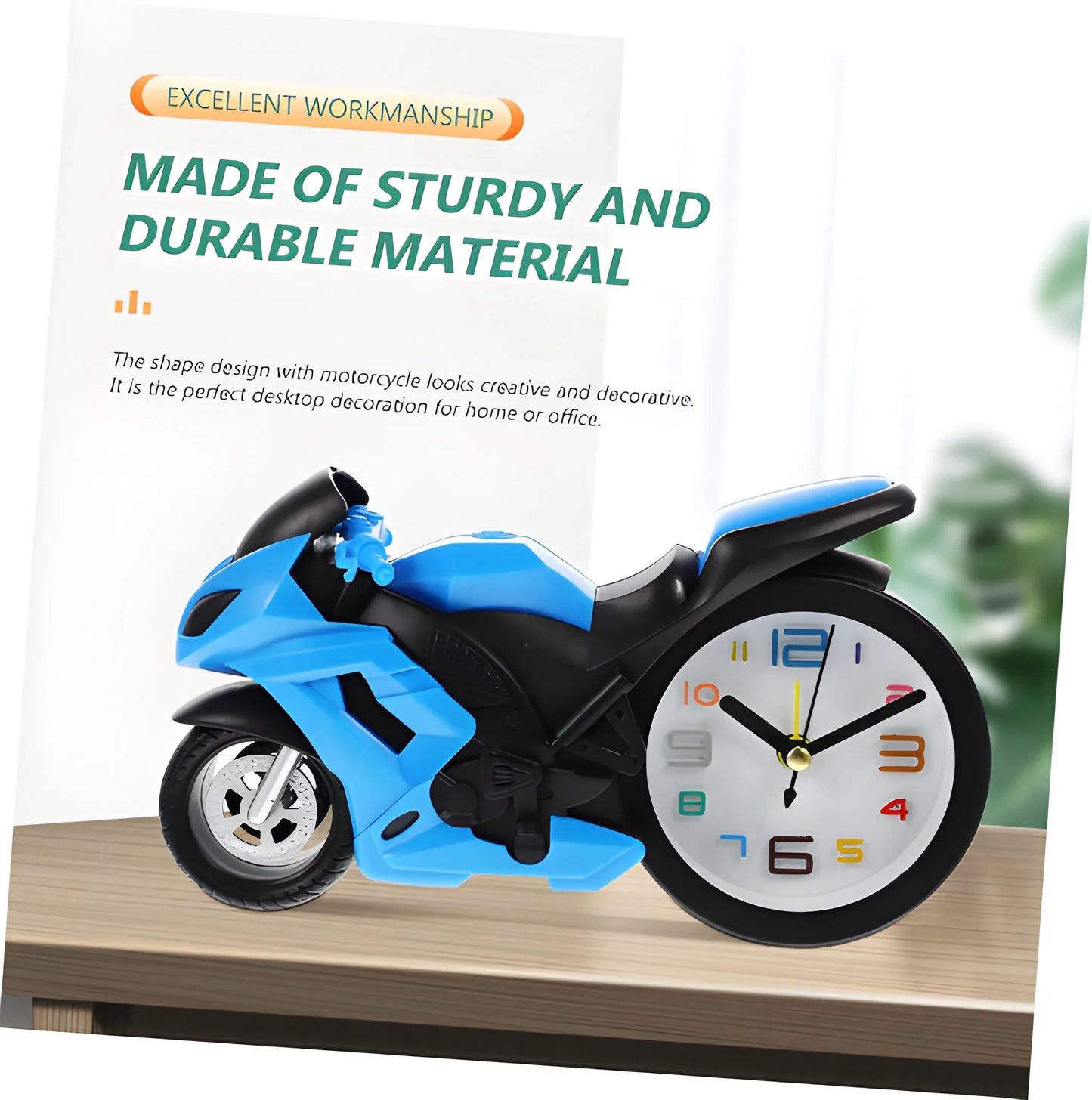 Best fashioned alarm clock novelty retro motorcycle - home & garden | 2025 | fast shipping