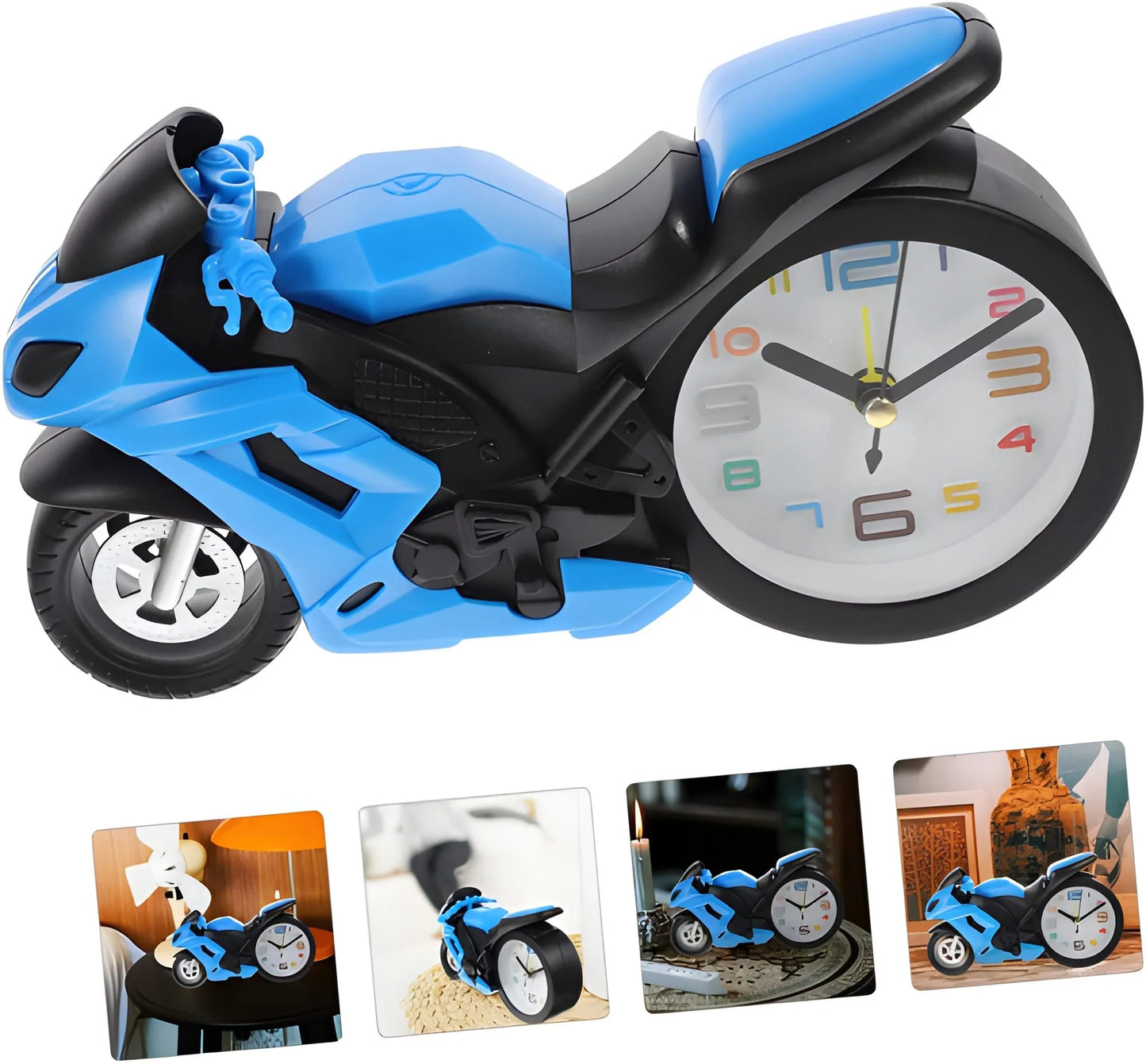 Best fashioned alarm clock novelty retro motorcycle - home & garden | 2025 | fast shipping