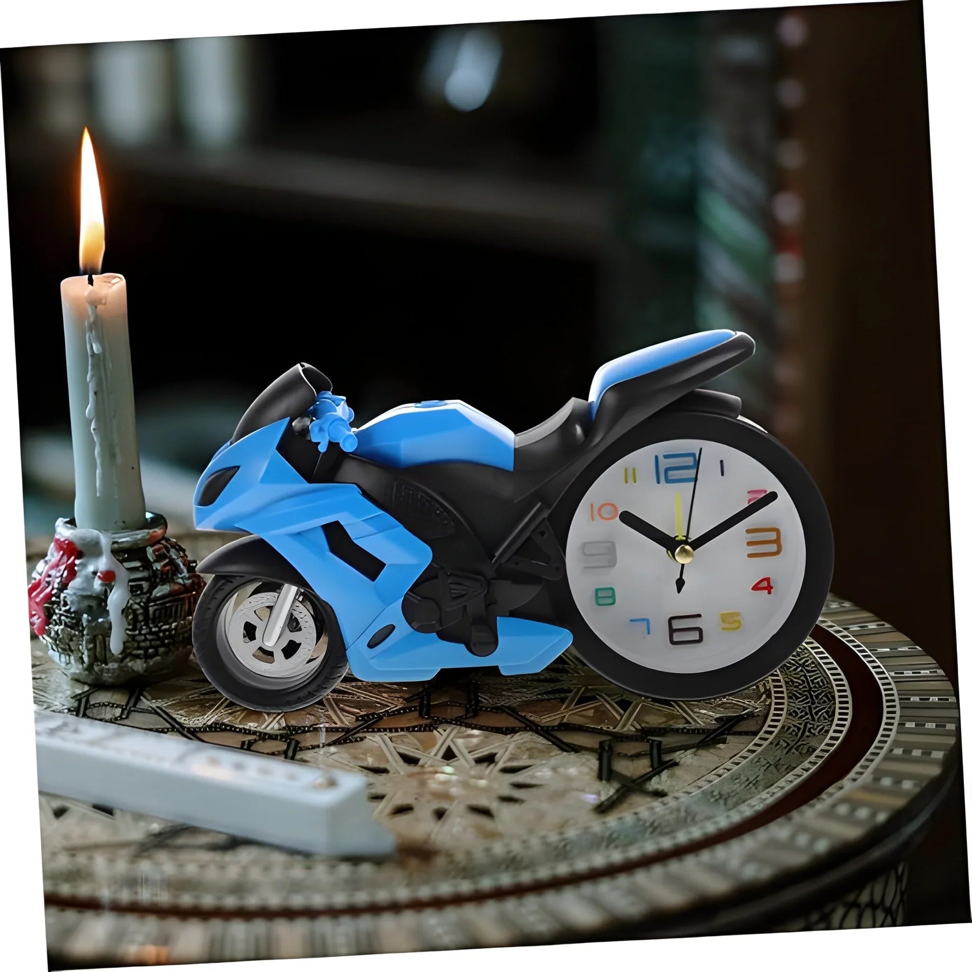 Best fashioned alarm clock novelty retro motorcycle - home & garden | 2025 | fast shipping