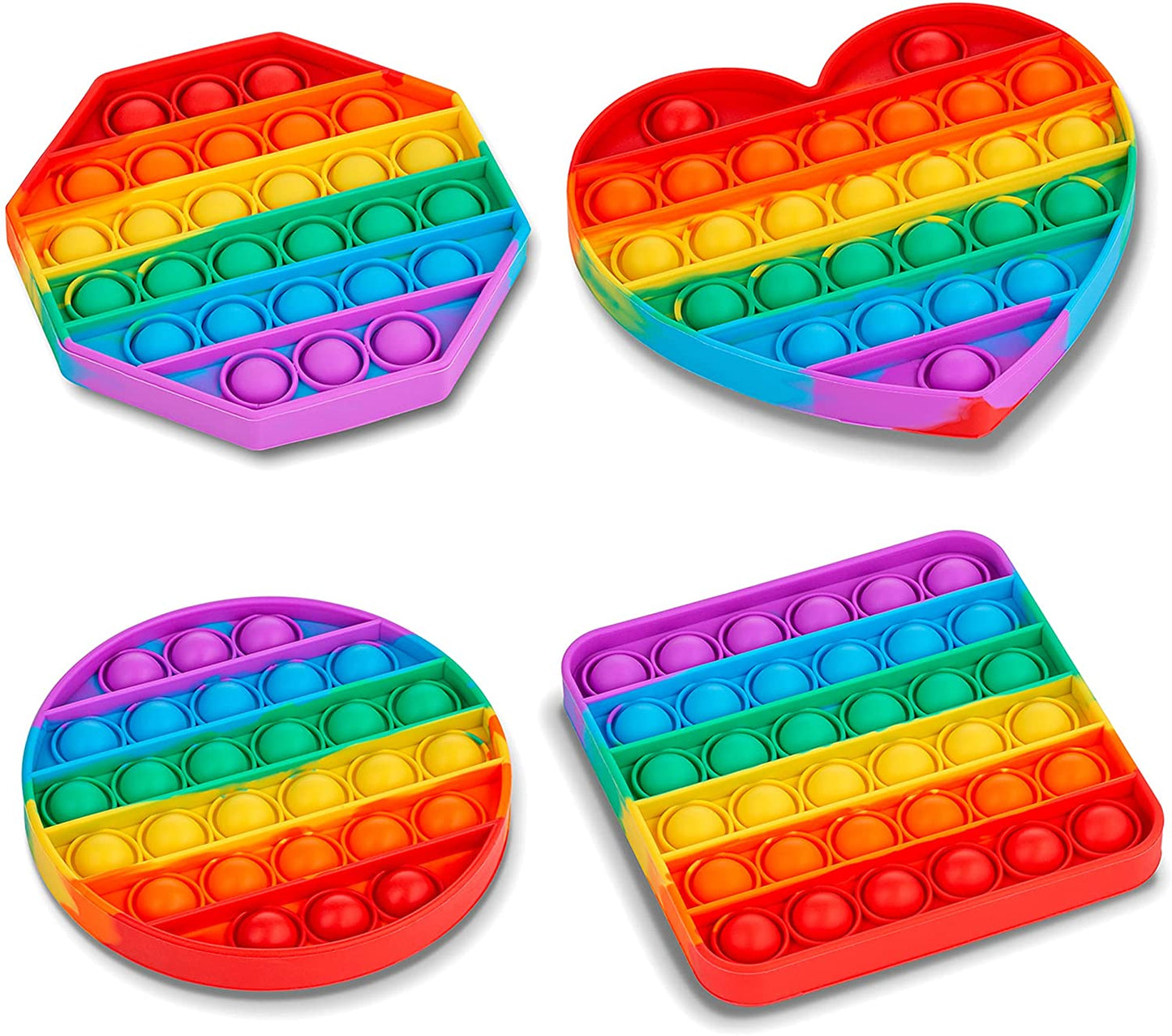 Random Shape Rainbow Colored Fidget (1pc Only)
