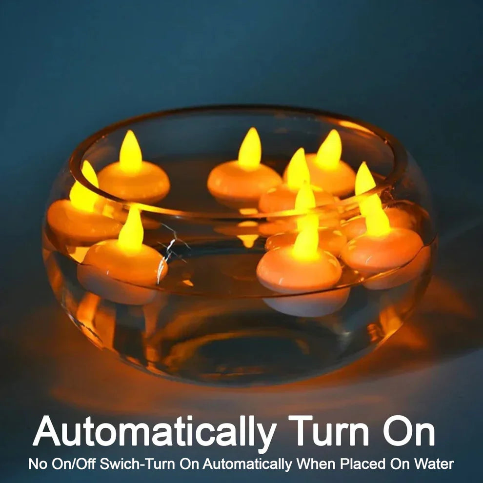 Best flameless floating tea lights (24 pc) - candles | 2025 | fast shipping