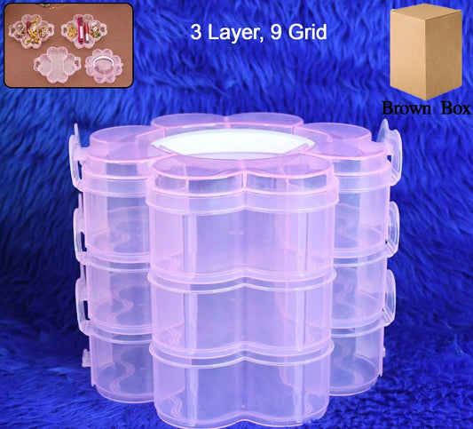Best flower-shaped 3-layer organizer box - household storage containers | 2025 | fast shipping