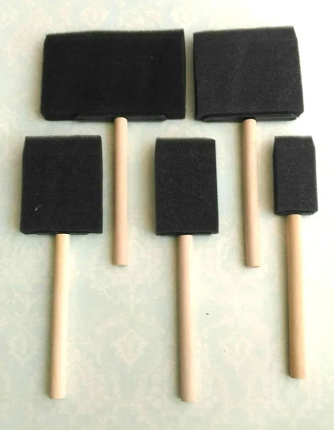 Best foam paint brush set – 5 pcs - art brushes | 2025 | fast shipping