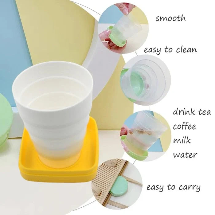 Folding Travel Cup with Lid - Home Improvement