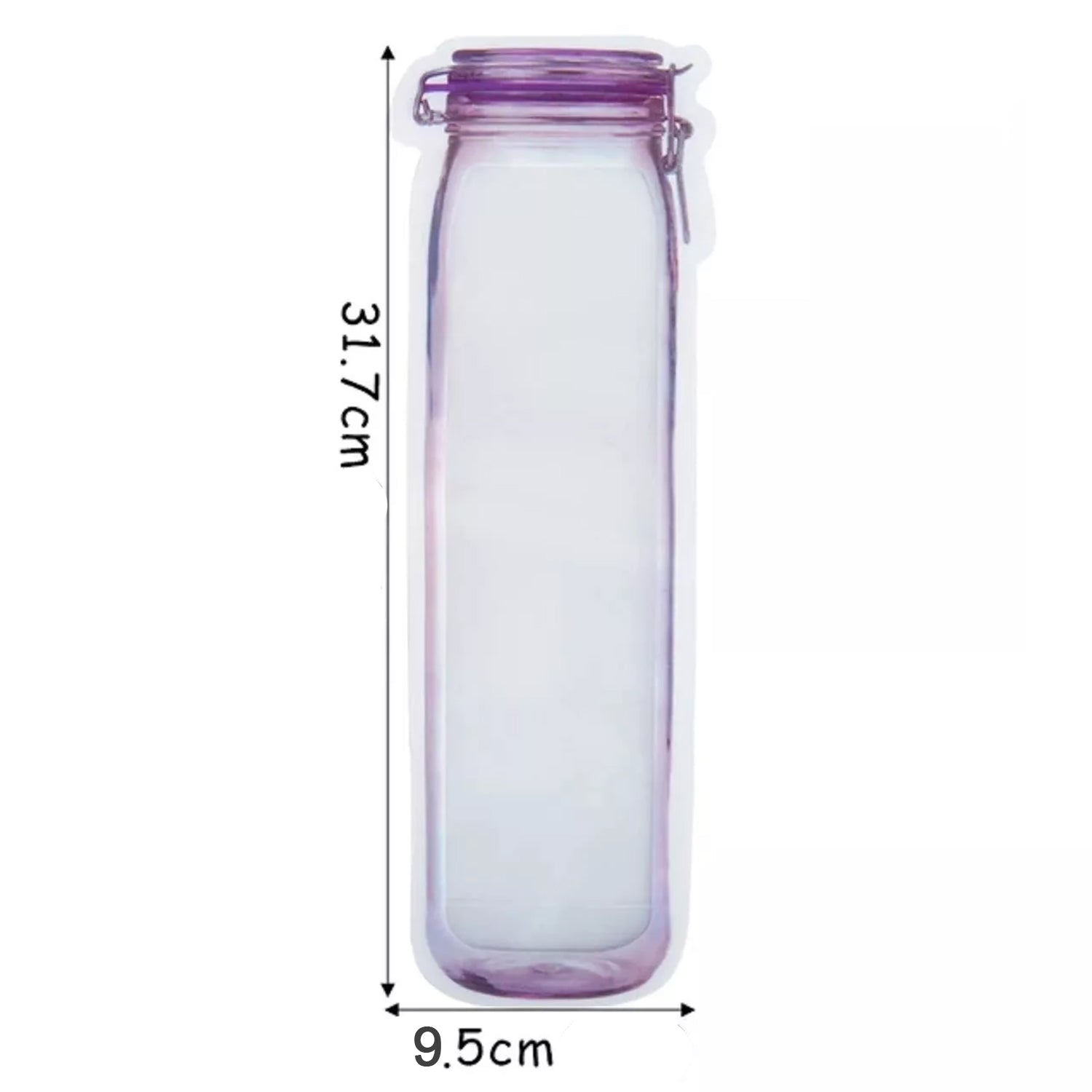 Food Storage Bag Bottles Shape Ziplock Bags Reusable (1 Pc 500 Ml) - Home & Kitchen