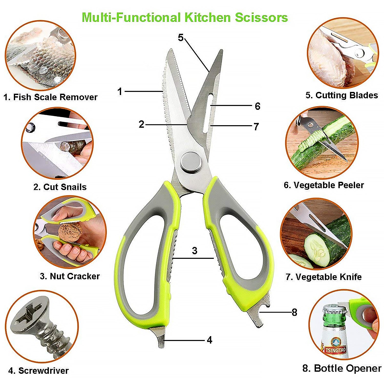 Best 7-in-1 kitchen multi-shears - shears | 2025 | fast shipping