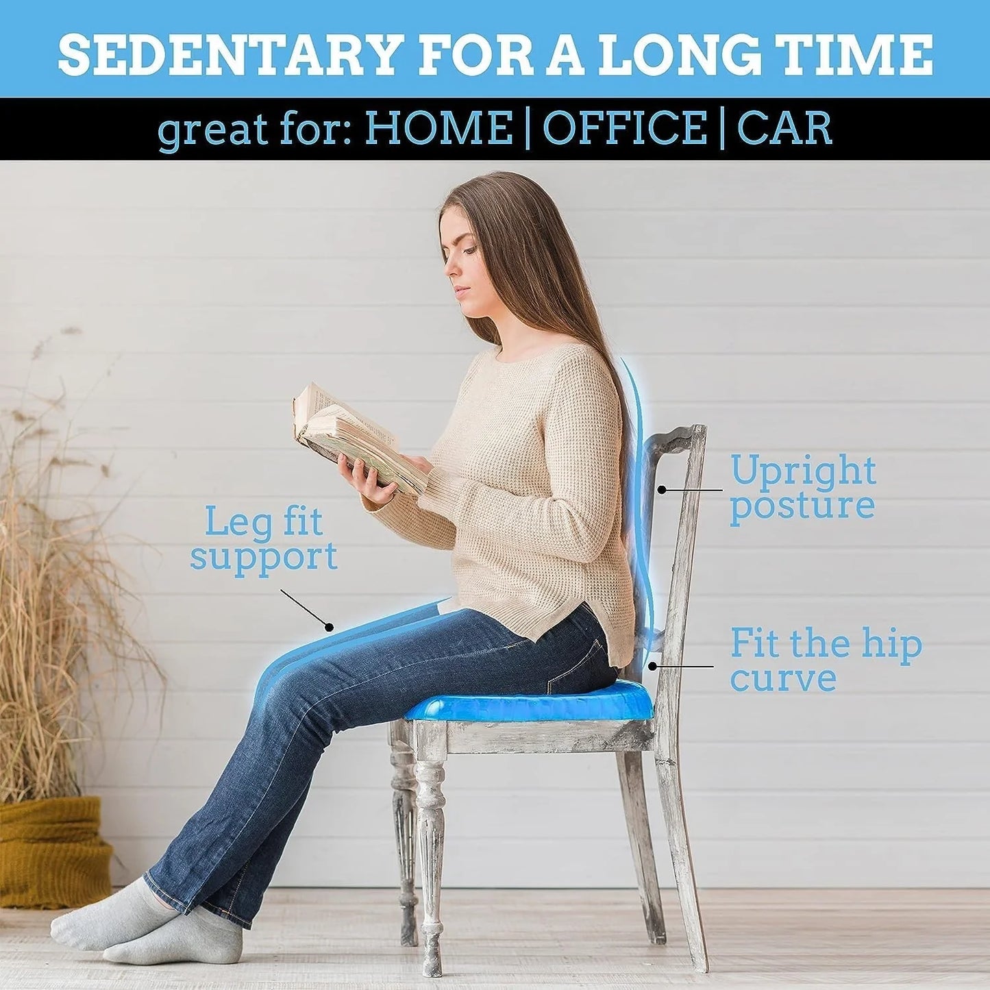 Best gel orthopedic seat cushion – egg sitter - back & lumbar support cushions | 2025 | fast shipping