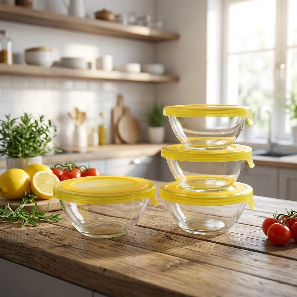 Best glass bowl set mixing (3 pcs) - food storage containers | 2026 | fast shipping