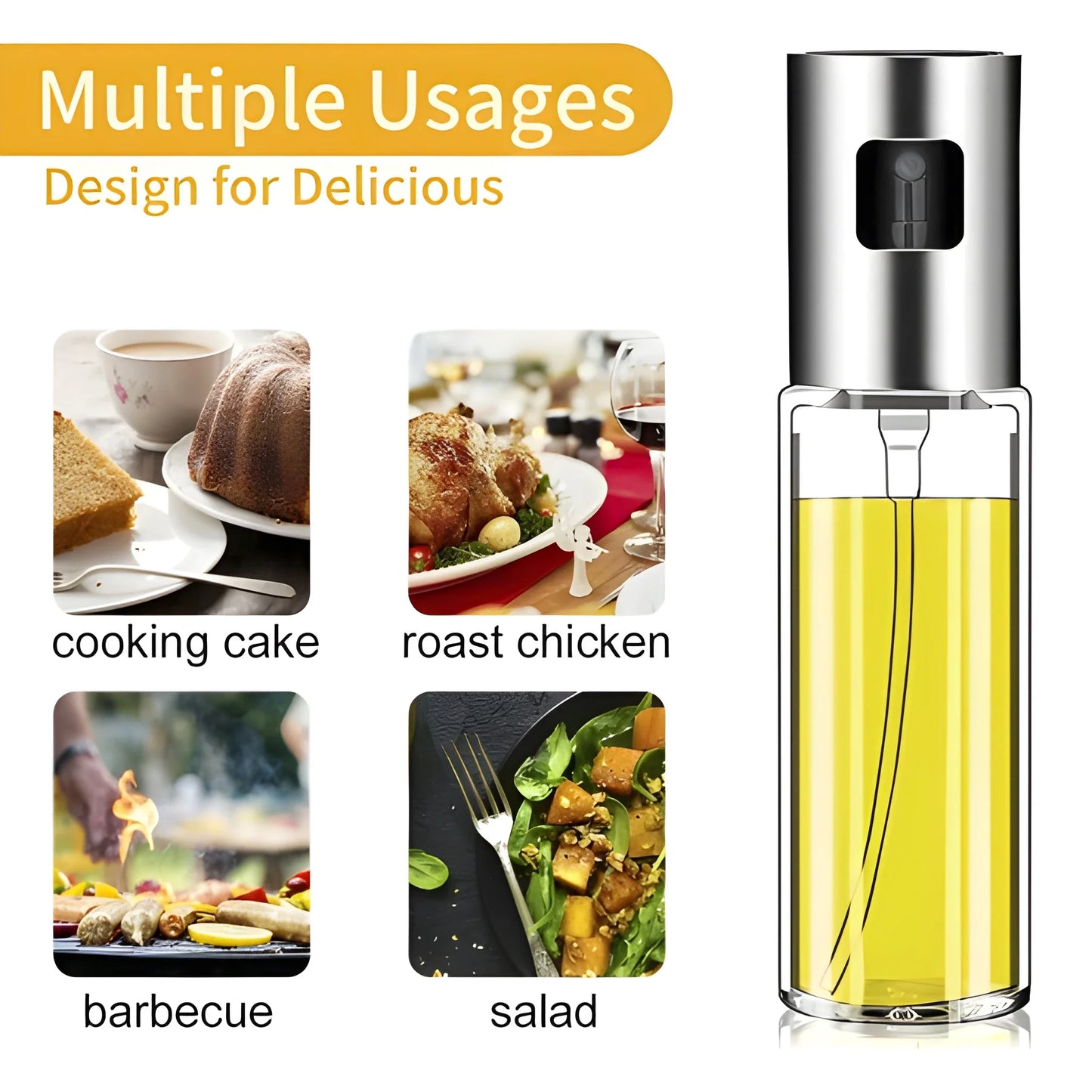Glass Oil Mister - Home & Kitchen
