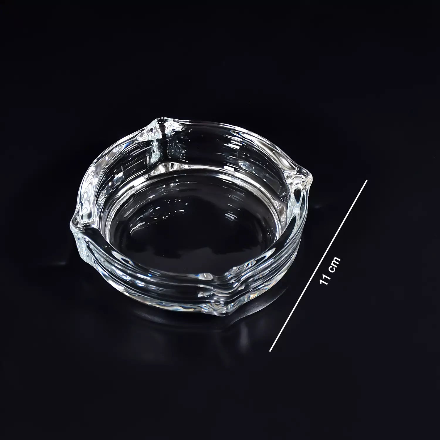 Best glass round ashtray with cigarette slots - ashtrays | 2025 | fast shipping