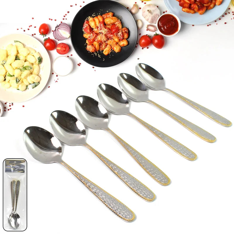 Best gold bordered steel spoons - 2025 | fast shipping