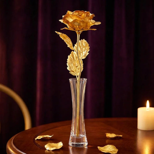 Best gold plated rose with premium box - artificial flowering plants | 2026 | fast shipping