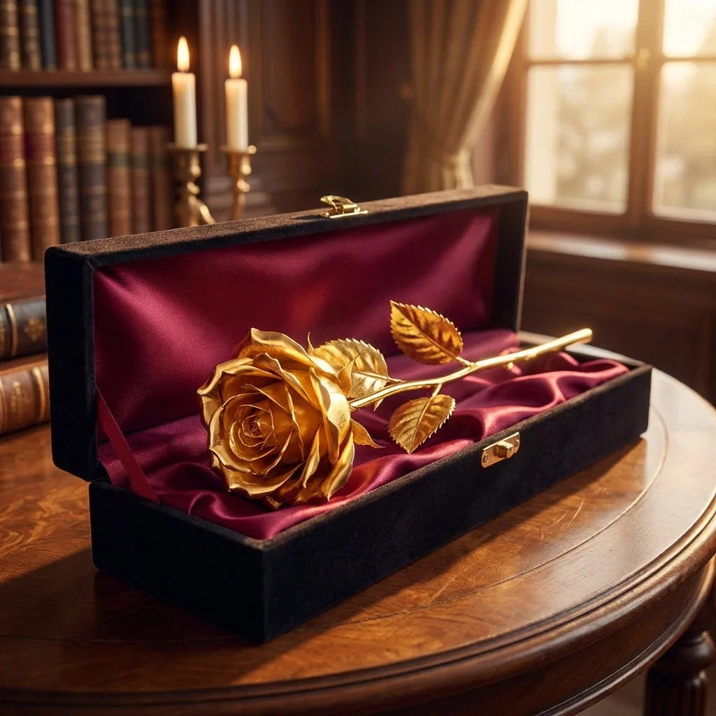 Best gold plated rose with premium box - artificial flowering plants | 2026 | fast shipping